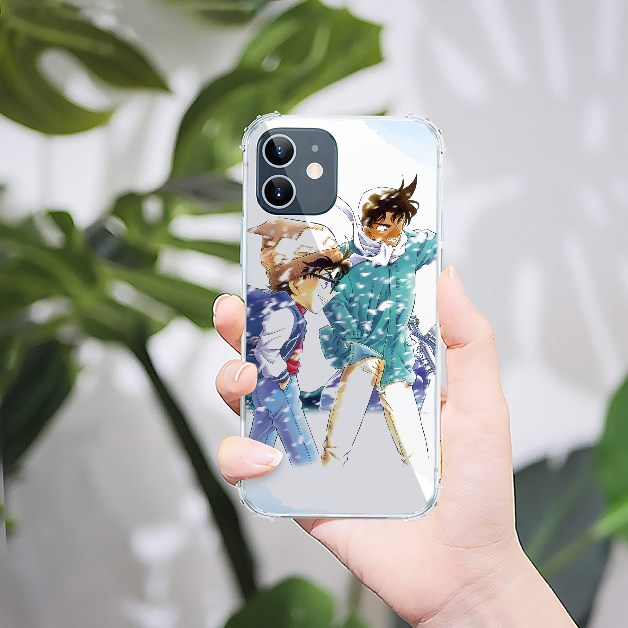 （画像用） 名探偵コナン Detective Conan 【iPhone 12シリーズ対応】透明スマホケース（クリアソフトケース）